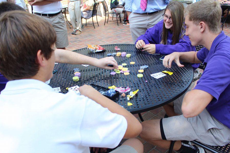 The opportunity to fill a free period with candy is more than exciting. Students from all grades gathered in the Cove to participate in Casino Day.