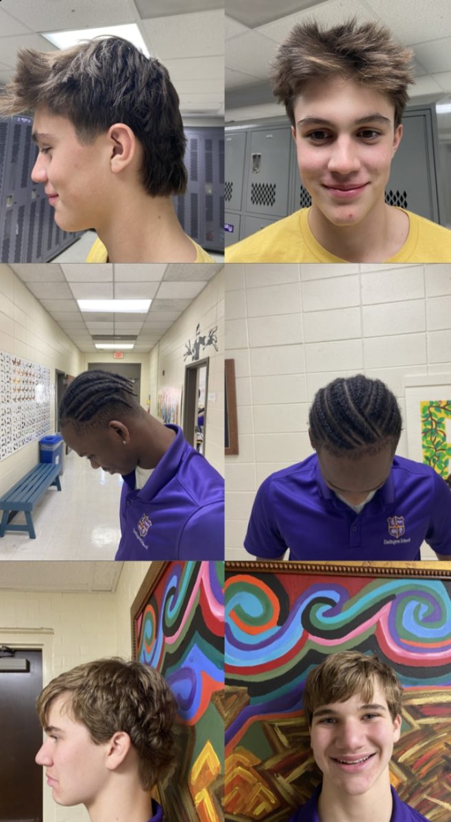 Haircuts displayed at Darlington. From Top to Bottom: Powers '27, Lewis '26, and Wilson '27.