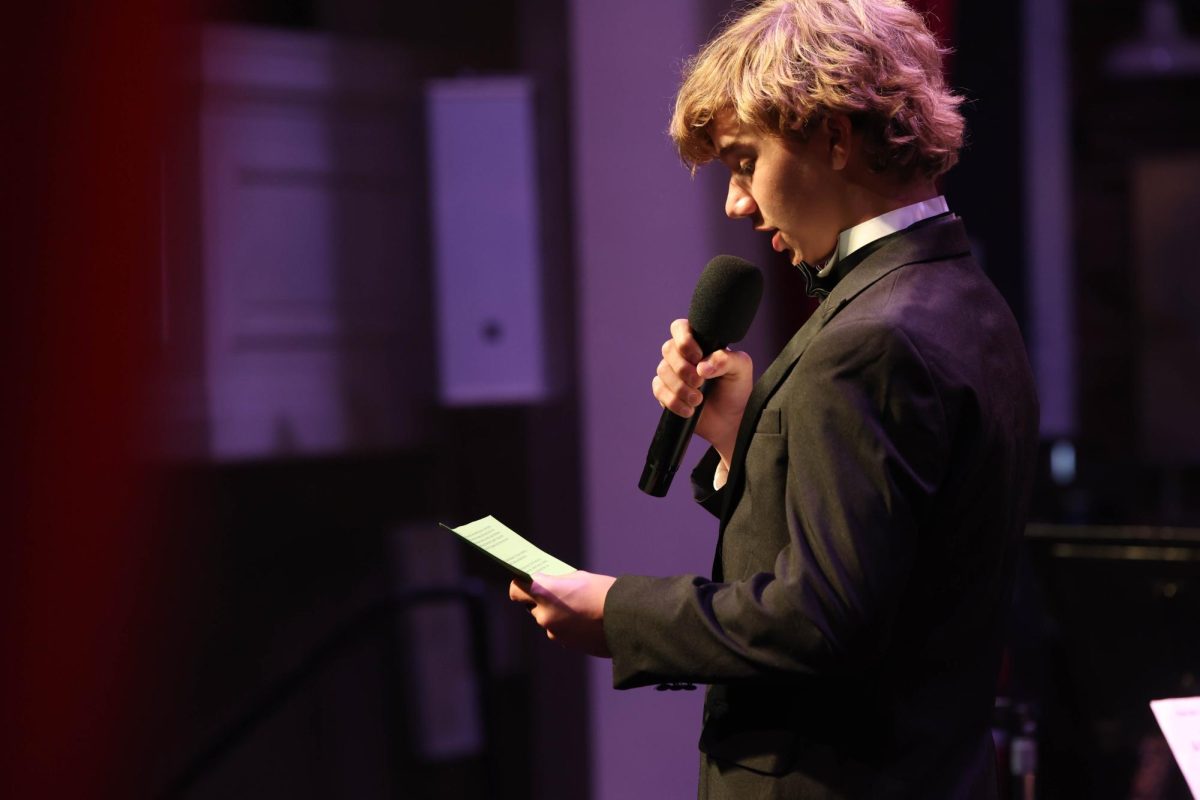 Sophomore Preston Wilson pictured at the concert.
