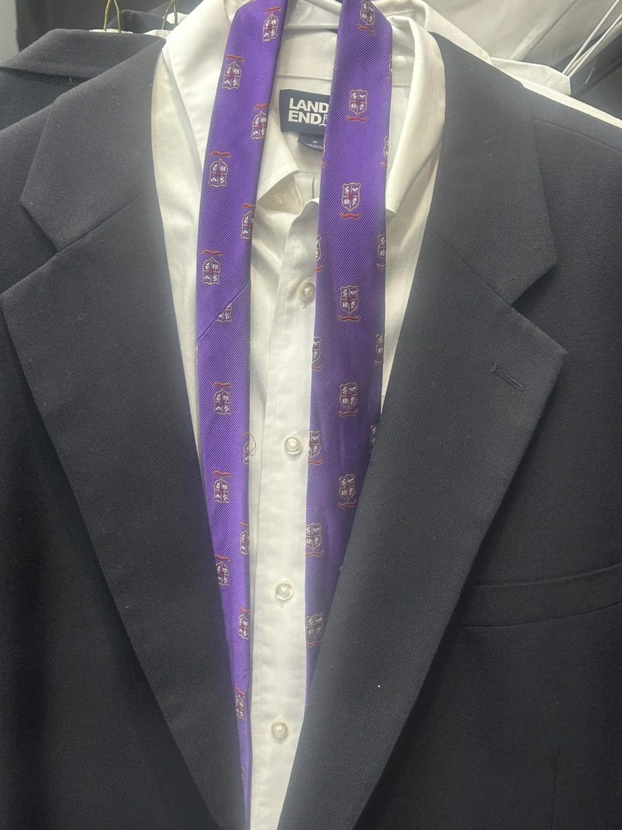 A display of the chapel dress uniform.