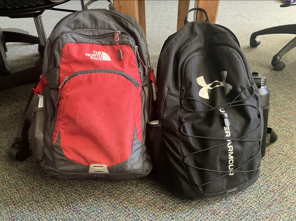 The different backpacks that students use.