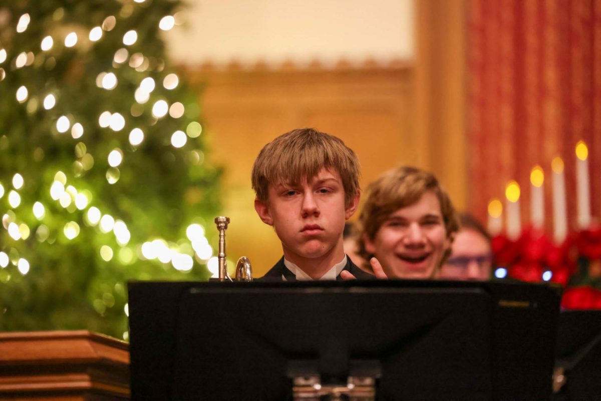 Junior Will Bowerman performs at Lessons & Carols.