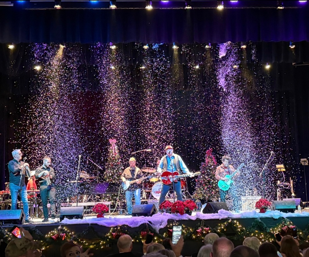 Scott Thompson and his band preforming at the annual Christmas Back Home concert.