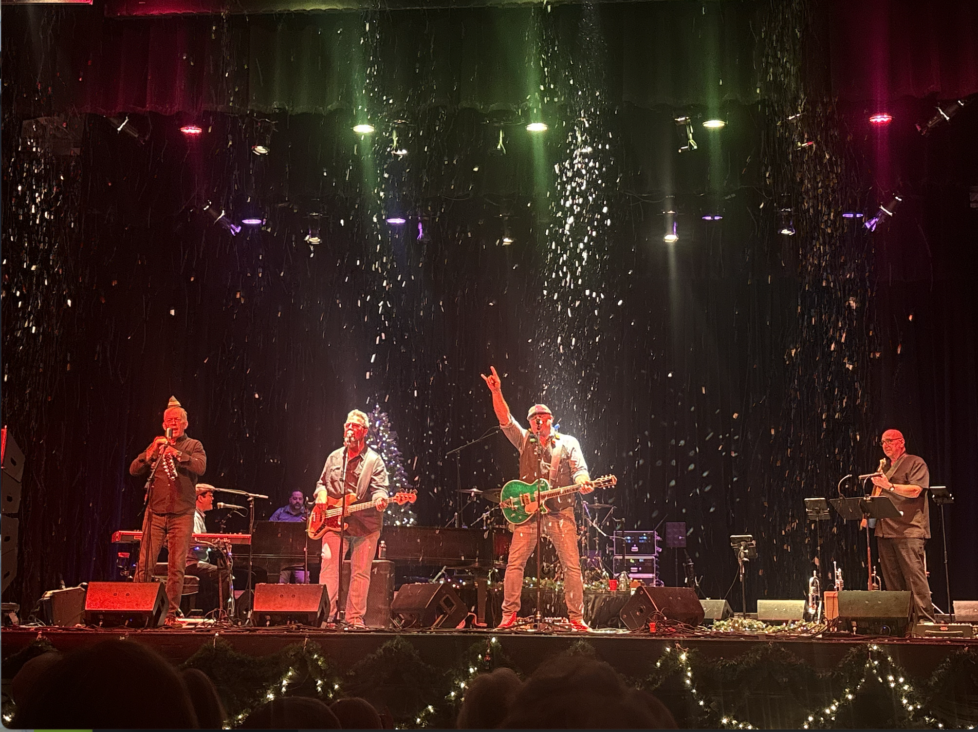 Scott Thompson and his band preforming their final song of the night during their Christmas Back Home Concert.