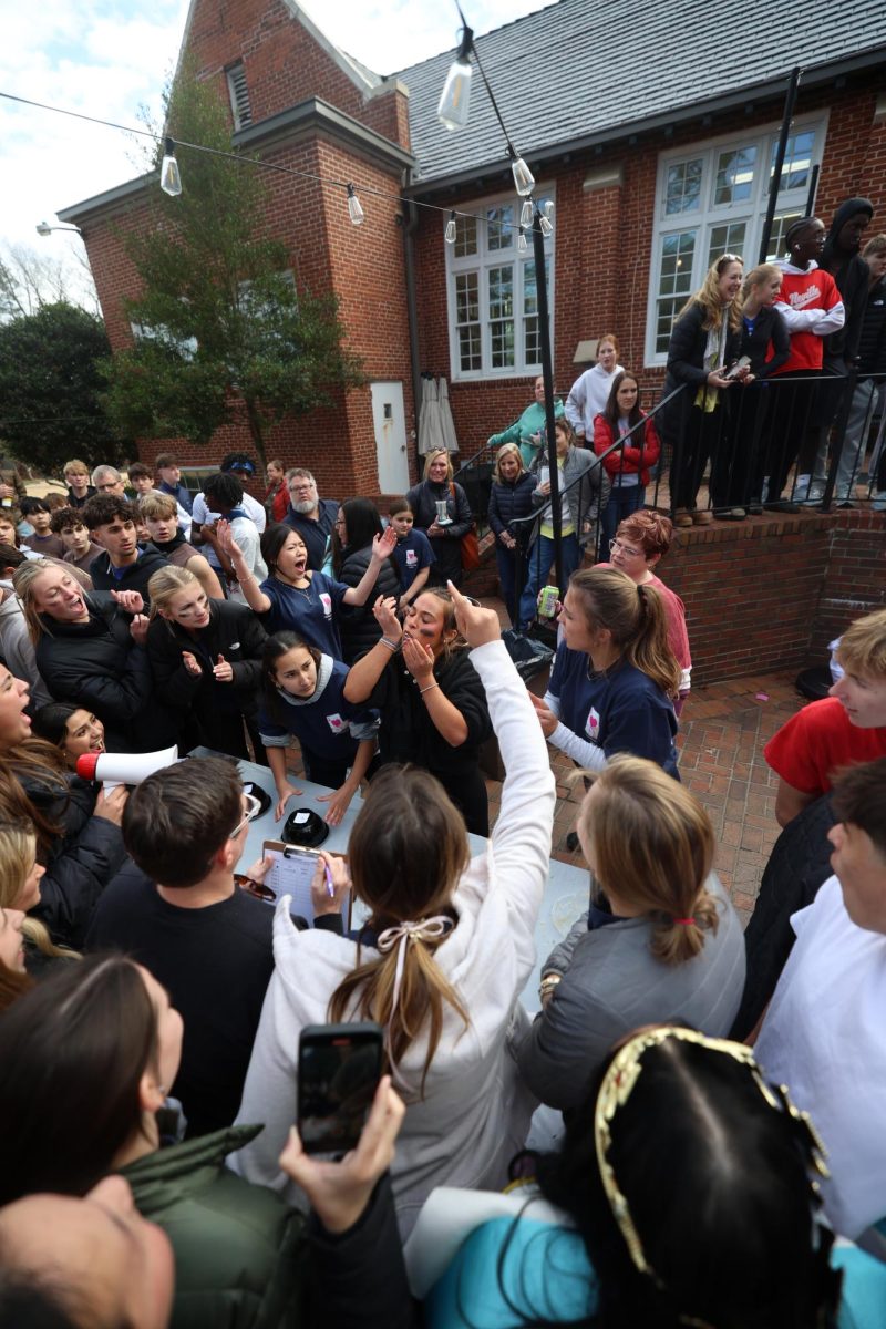 Thornwood House battles their way through fear factor, putting them in first place for this event.