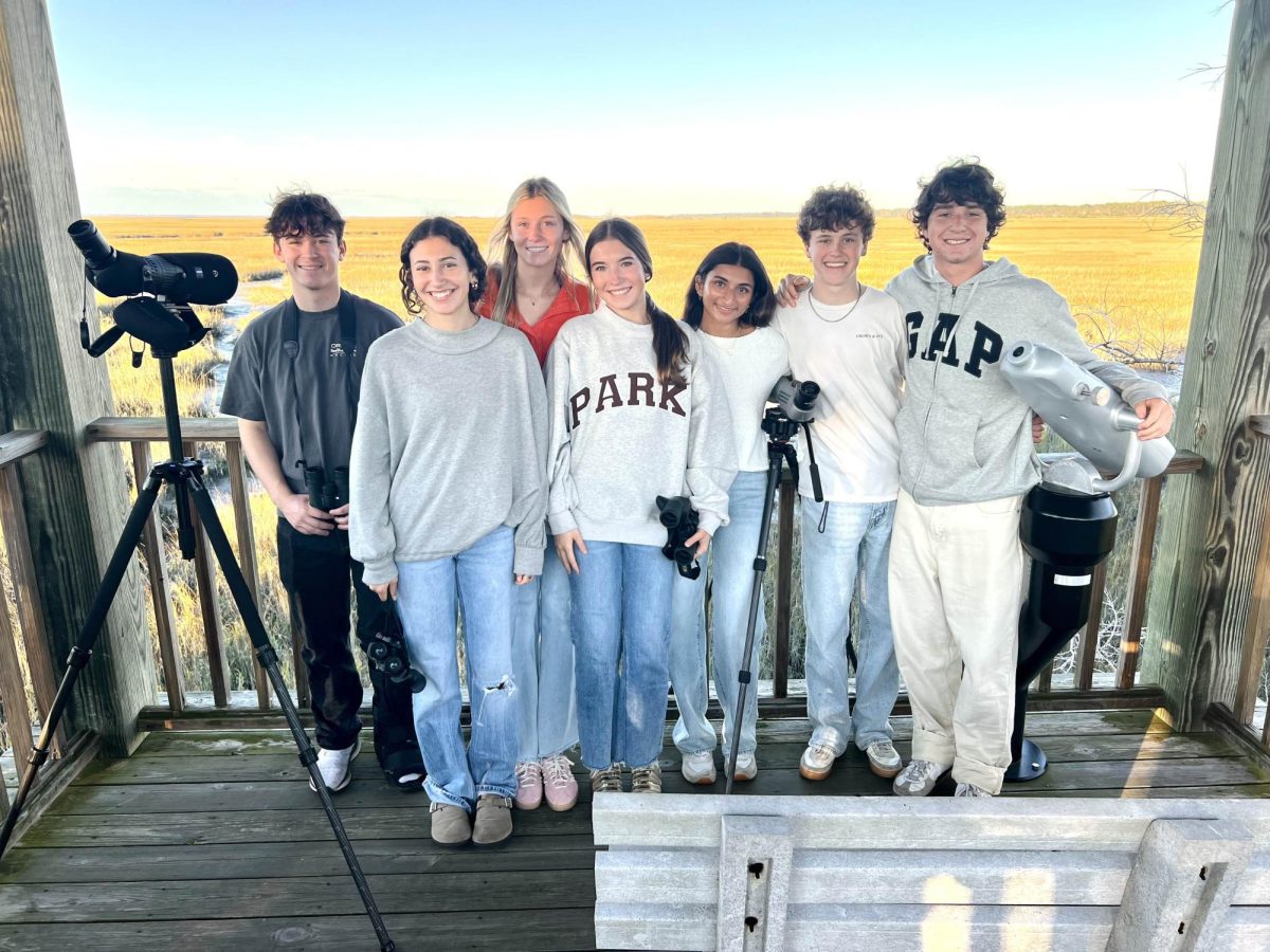 Zoology class visits Jekyll Island to take pictures of different bird species.