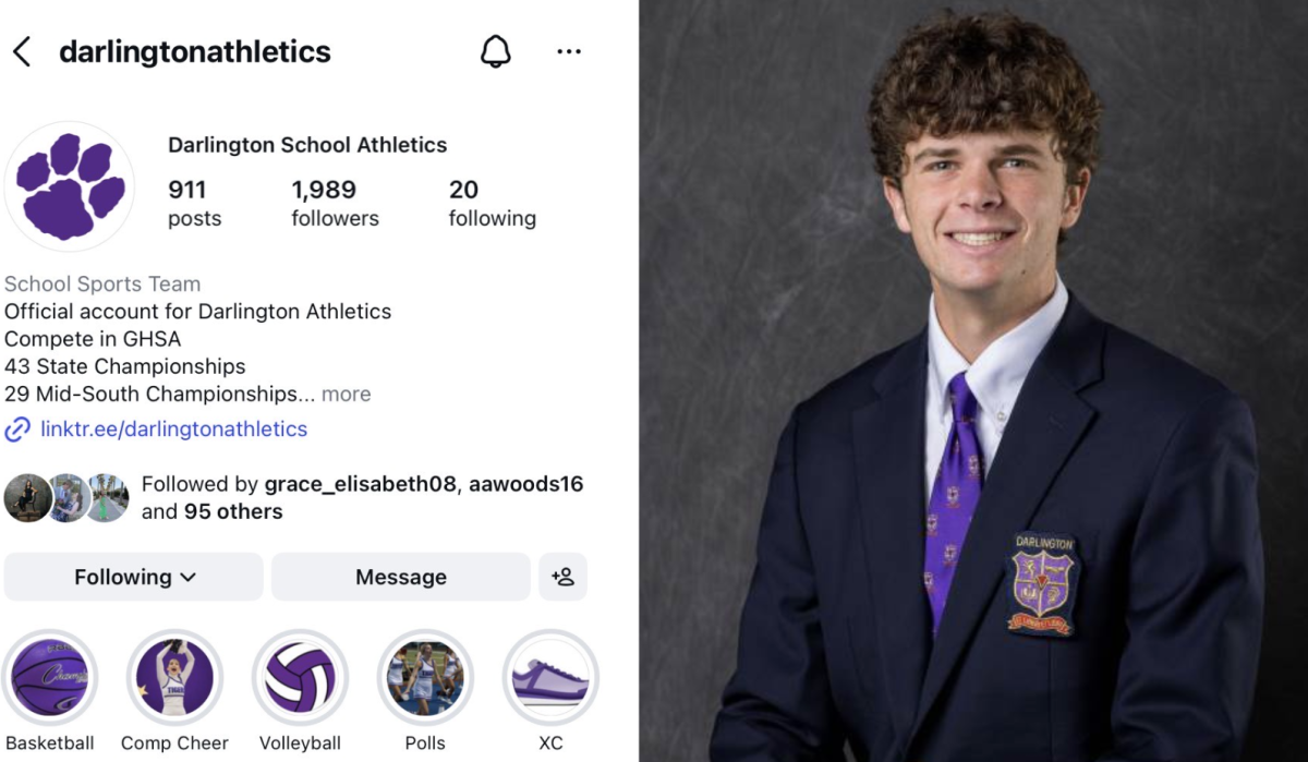 Senior Murray Ellington and the Instagram page he runs.