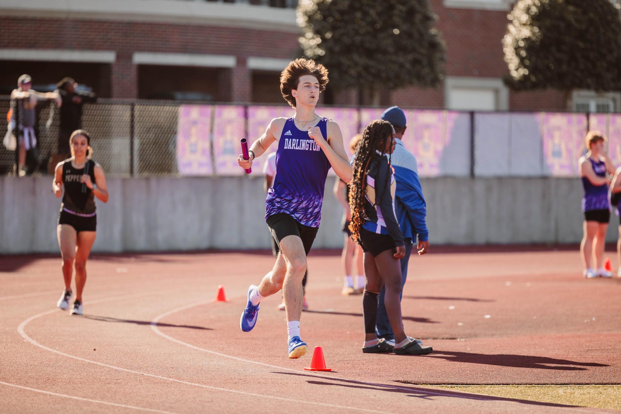 Hayes Parsa runs.