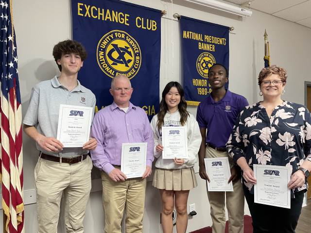 Three STAR Students are recognized for their SAT scores.